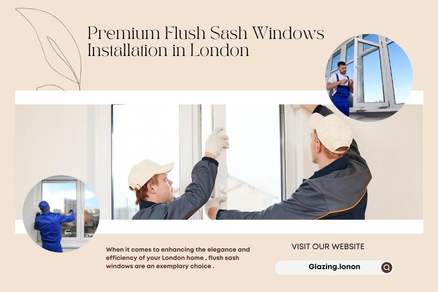 Premium Flush Sash Windows Installation in London