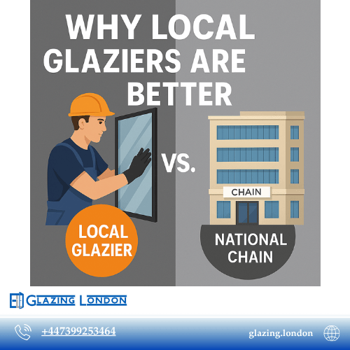 5 Reasons to Hire Local Glaziers in London Instead of National Chains